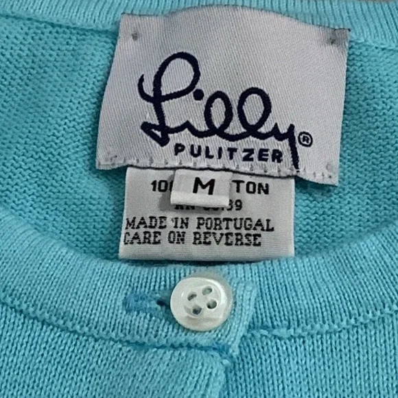Lilly Pulitzer vintage Cardigan Size M - Picture 2 of 4